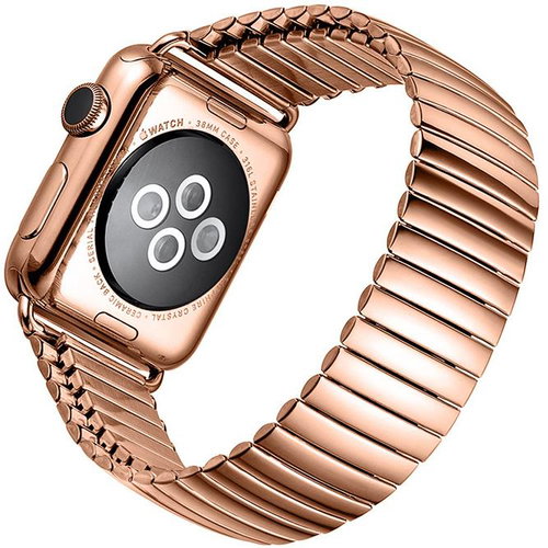 BStrap Stainless Steel for Apple Watch 42mm / 44mm / 45mm, rosegold - Watch Strap - Main image