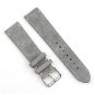 BStrap Suede Leather Universal Quick Release 20mm, gray - Watch Strap