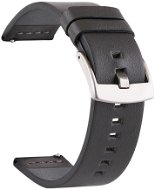 BStrap Fine Leather Universal Quick Release 18mm, black - Watch Strap
