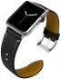 BStrap Leather Italy na Apple Watch 42 mm/44 mm/45 mm, Black - Remienok na hodinky
