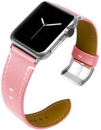 BStrap Leather Italy for Apple Watch 42mm / 44mm / 45mm, Pink - Watch Strap