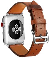 BStrap Leather Rome pro Apple Watch 42mm / 44mm / 45mm, Brown - Watch Strap