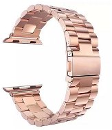 BStrap Stainless Steel Boston pro Apple Watch 42mm / 44mm / 45mm, Rose Gold - Watch Strap