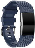BStrap Silicone Diamond pro Fitbit Charge 2 dark blue, velikost S - Watch Strap