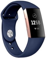 BStrap Silicone na Fitbit Charge 3/4 dark blue, veľkosť L - Remienok na hodinky
