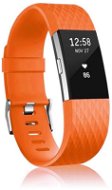 BStrap Silicone Diamond na Fitbit Charge 2 orange, veľkosť S - Remienok na hodinky
