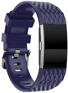 BStrap Silicone Diamond na Fitbit Charge 2 blue, veľkosť S - Remienok na hodinky