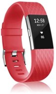 BStrap Silicone Diamond pro Fitbit Charge 2 red, velikost L - Watch Strap