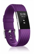 BStrap Silicone Diamond na Fitbit Charge 2 purple, veľkosť L - Remienok na hodinky