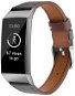 BStrap Leather Italy pro Fitbit Charge 3 / 4 black, velikost S - Watch Strap