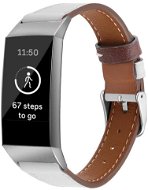 BStrap Leather Italy na Fitbit Charge 3/4 white, veľkosť S - Remienok na hodinky