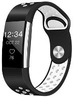 BStrap Silicone Sport pro Fitbit Charge 2 black, white, velikost L - Watch Strap