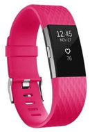 BStrap Silicone Diamond for Fitbit Charge 2 dark pink, size S - Watch Strap