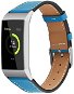 BStrap Leather Italy pro Fitbit Charge 3 / 4 blue, velikost S - Watch Strap