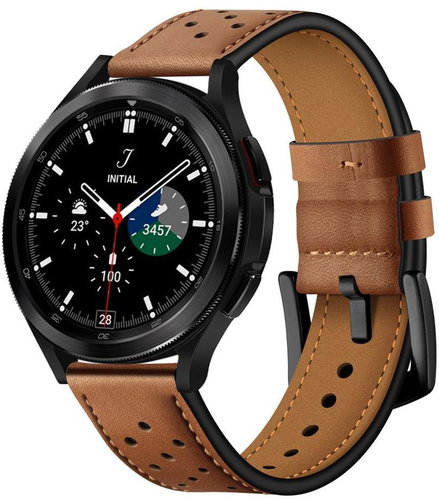Tech-Protect Leather Universal Quick Release 20mm, brown - Watch Strap - Main image