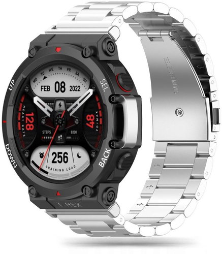 Tech-Protect Stainless for Xiaomi Amazfit T-Rex 2, silver - Watch Strap - Main image