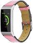 BStrap Leather Italy na Fitbit Charge 3/4 pink, veľkosť L - Remienok na hodinky
