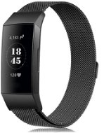 BStrap Milanese na Fitbit Charge 3/4 black, veľkosť S - Remienok na hodinky