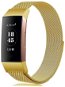 BStrap Milanese na Fitbit Charge 3/4 gold, veľkosť L - Remienok na hodinky