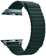 BStrap Leather Loop na Apple Watch 38 mm/40 mm/41 mm, Dark Green - Remienok na hodinky