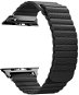 BStrap Leather Loop pro Apple Watch 38mm / 40mm / 41mm, Black - Watch Strap
