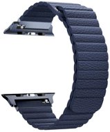 BStrap Leather Loop pro Apple Watch 38mm / 40mm / 41mm, Dark Blue - Watch Strap