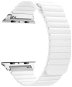 BStrap Leather Loop pro Apple Watch 42mm / 44mm / 45mm, White - Watch Strap