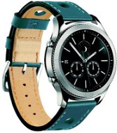 BStrap Leather Italy Universal Quick Release 22mm, dark teal - Watch Strap