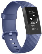 BStrap Silicone Diamond na Fitbit Charge 3/4 dark blue, veľkosť S - Remienok na hodinky