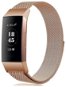 BStrap Milanese pro Fitbit Charge 3 / 4 rose gold, velikost L - Watch Strap