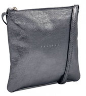 Leather crossbody bag Lola silver - Handbag