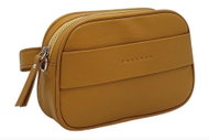Leather kidney Rene mustard smooth - Handbag