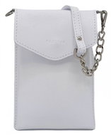 Leather case for mobile phone Rose white - Handbag