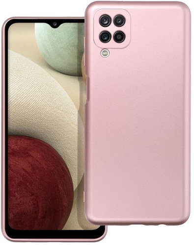 C4M Pouzdro METALLIC pro Samsung Galaxy A12 - růžové - Phone Cover - Main image