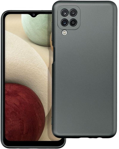 C4M Pouzdro METALLIC pro Samsung Galaxy A12 - šedé - Phone Cover - Main image