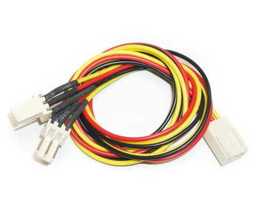 Redukce napájení pro 1x 3pin konektor [základní deska] na 2x 3pin konektor [chladič] - 30 cm - - - Main image