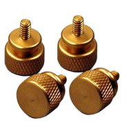 REVOLTEC ThumbsSkrew, hliníkové šrouby, rýhovaná hlava, 4 kusy, zlaté (gold) - -