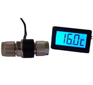 Alphacool thermometer with LCD for 10/8mm tube with red backlight - Accessory