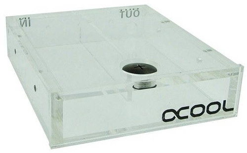 Alphacool Repack Single Bayres 5.25" Clear - Expansion Tank - Main image
