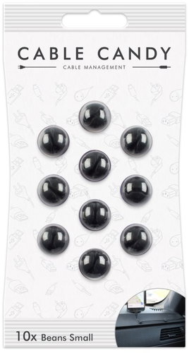 Cable Candy Small Beans 10-pack black - Cable Organiser - Main image