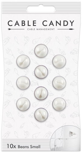 Cable Candy Small Beans 10 pack white - Cable Organiser - Main image