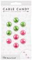 Cable Candy Small Beans 10 ks zelený a růžový - Organizér káblov