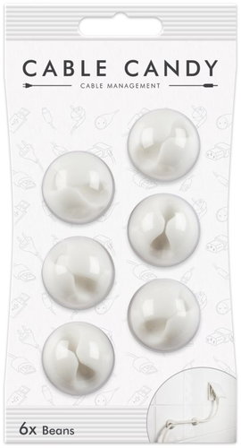 Cable Candy Beans 6-pack white - Cable Organiser - Main image