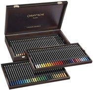 CARAN D'ACHE Museum Aquarelle 76 barev v dřevěném boxu - Színes ceruza