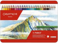 CARAN D'ACHE Pablo 30 barev v kovovém boxu - Színes ceruza