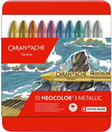 Caran D'ache Neocolor I 10 metalických barev - Zsírkréta