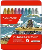 Voskovky CARAN D'ACHE Neocolor I 10 metalických farieb - Voskovky