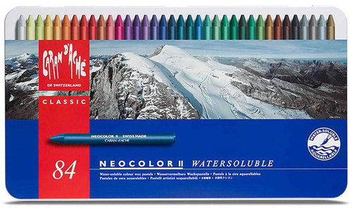Caran D'ache Neocolour II 84 colours in metal box - Oil pastels - Main image