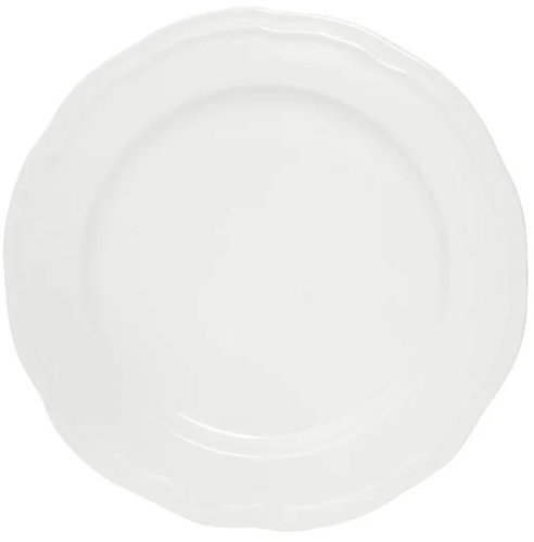 Casa Domani Florence Scallop RIM Set flache Teller 27 cm 6 Stück - Teller-Set - Hauptbild