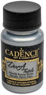 Cadence Metallic textile paint 50 ml, silver - Fabric Dye